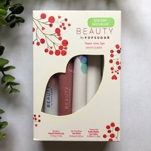 SOLD Beauty by POPSUGAR 3-Piece Lip Kit NIB